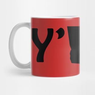 Y'all Georgia - Black Font Mug